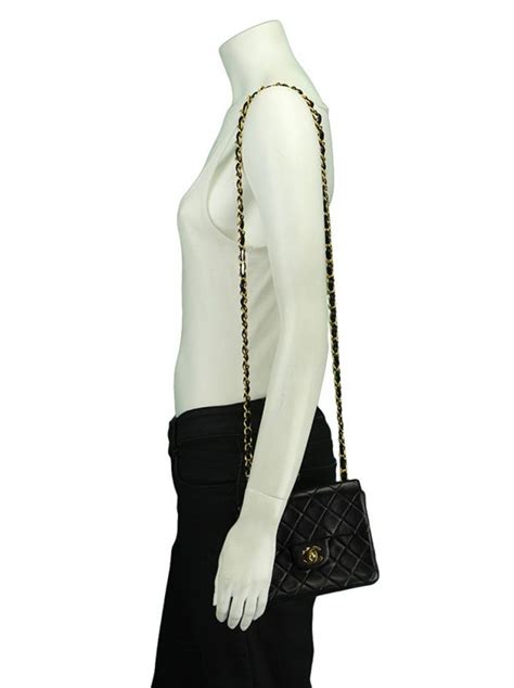 bolsa chanel preta classica|Bolsa Chanel Classic Flap Mini Preta Original .